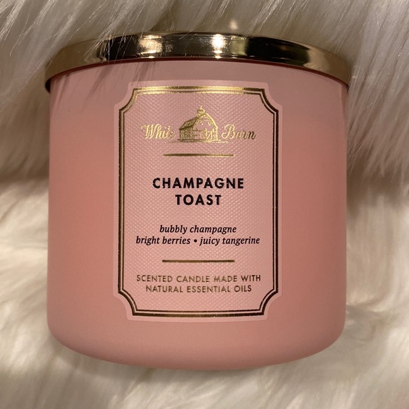 🥂”CHAMPAGNE TOAST” BBW / WB, 3-Wick Scented Candle, 14.5 oz / 411 g, NWT - Picture 1 of 5